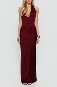 Princess Polly In a Trance Corset Halter Gown