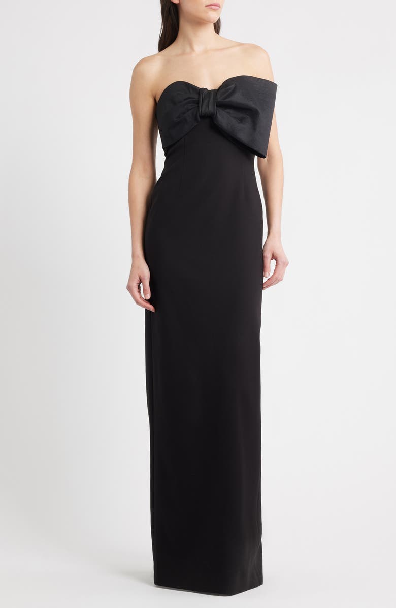 LIKELY Minka Strapless Column Gown, Main, color, Black