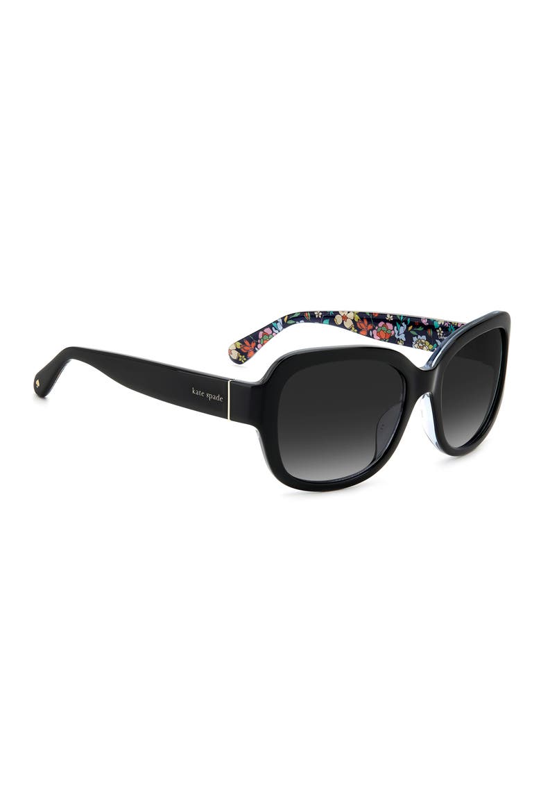 laynes 55mm gradient sunglasses, Alternate, color, BLACK/ GREY SHADED