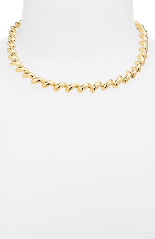 Lie Studio Lié Studio Twisted Chain Necklace In Gold