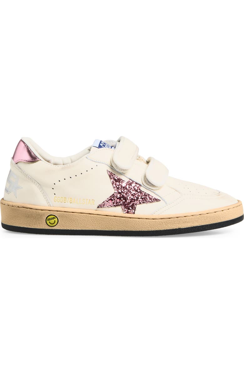 Golden Goose Kids' Ball Star Low Top Sneaker, Alternate, color, White/ Bubblegum/ Lilac