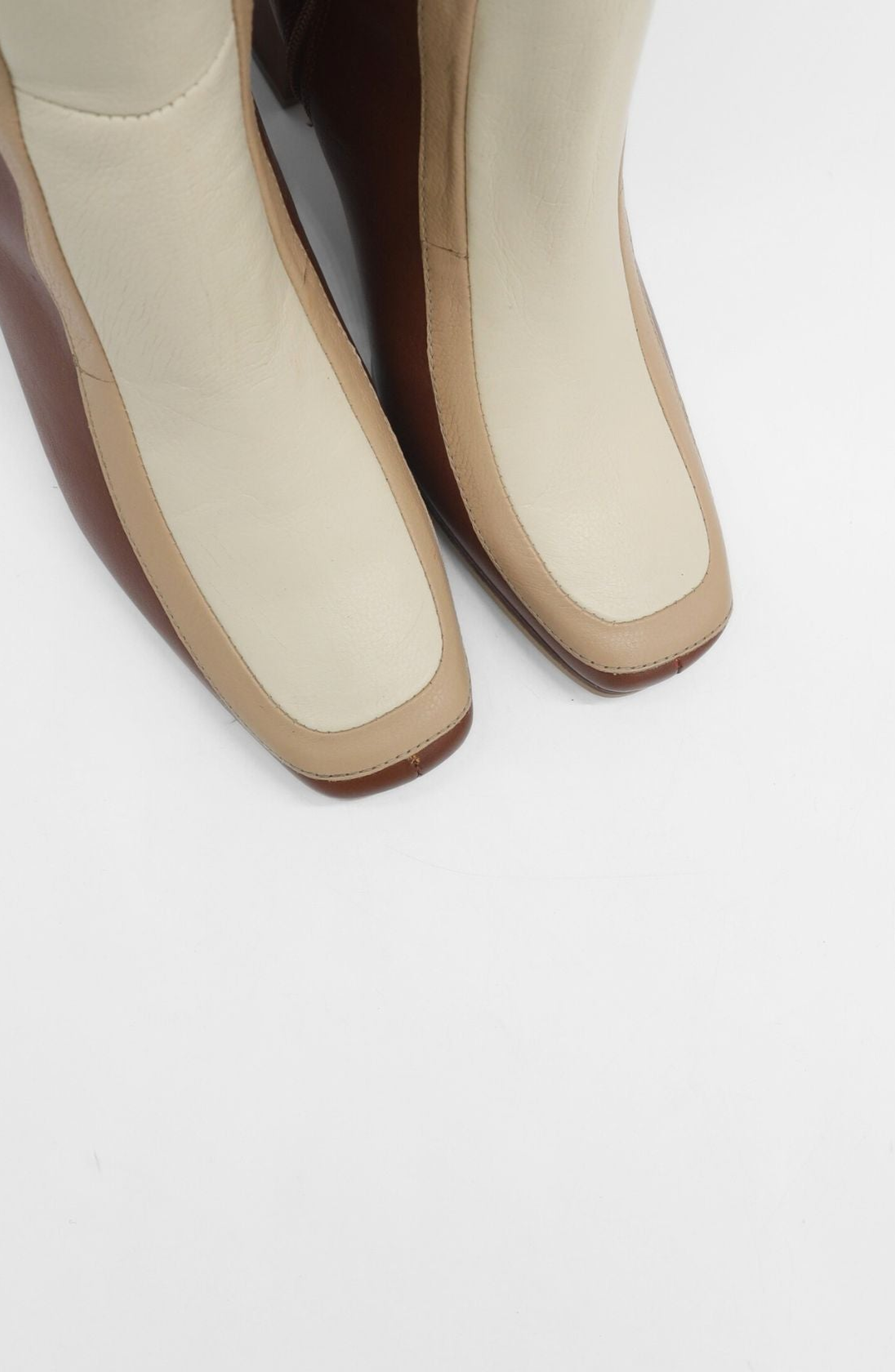 STIVALI NEW YORK Revival Knee High Boots, Alternate, color, Brown / Off White / Tan