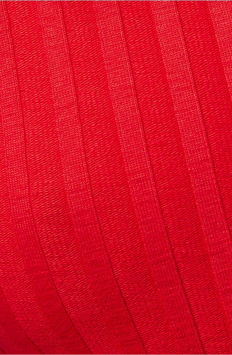 Free People Tilly Rib Button-Up Top, Alternate, color, Tomato Puree