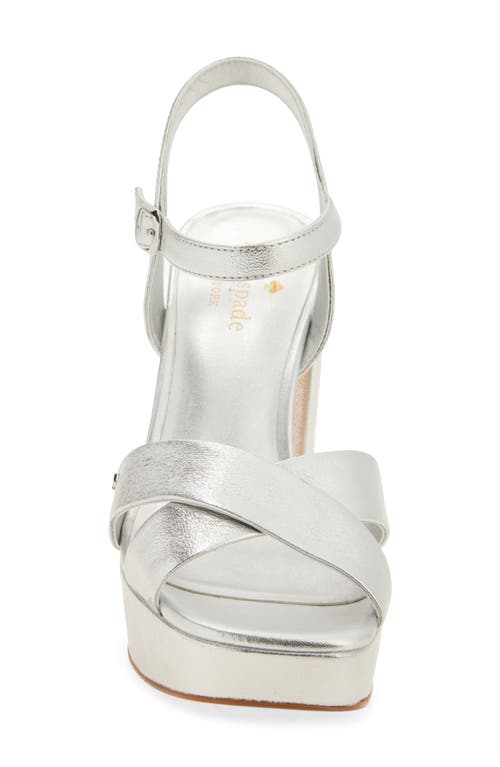 Kate Spade New York Delia Platform Sandal In Silver