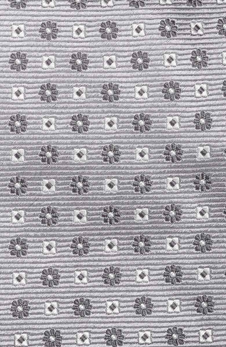 Eton Geometric Flower Silk Tie, Alternate, color,