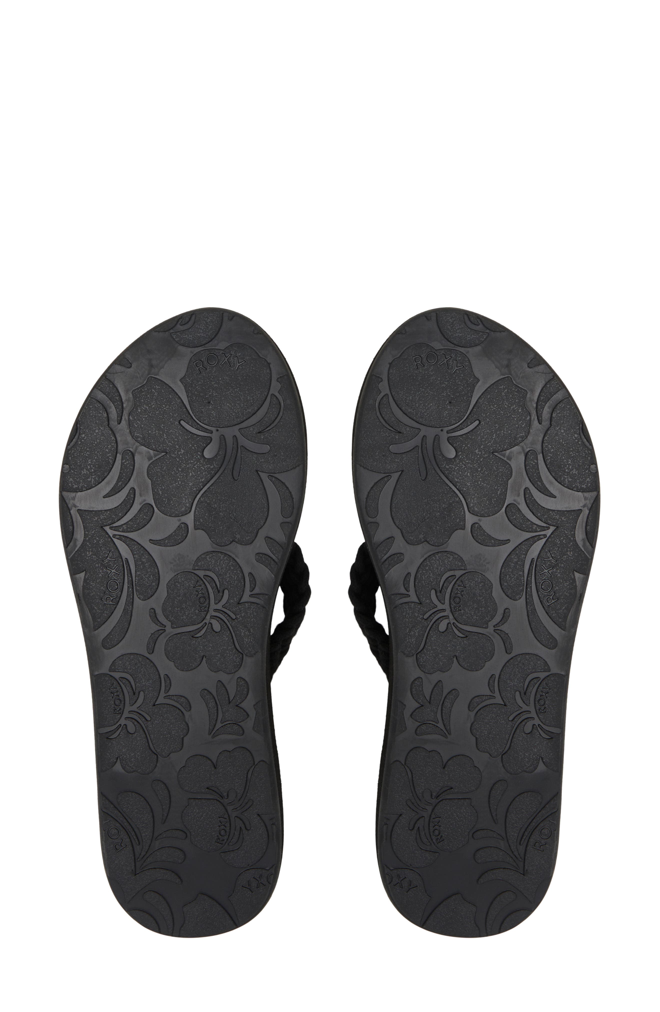 Roxy Porto IV Flip Flop, Alternate, color, Black