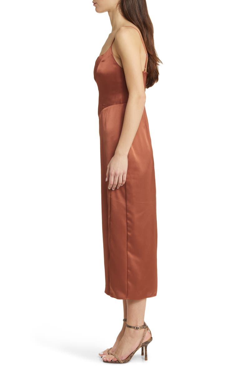 ASTR the Label Corset Satin Dress, Alternate, color,