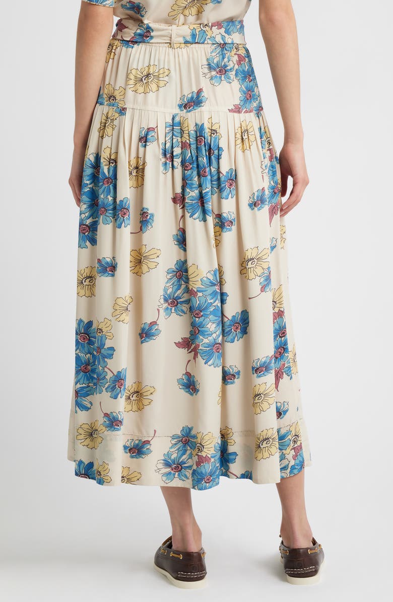 THE GREAT. The Highland Floral Midi Skirt, Alternate, color, Sun Gold Floral