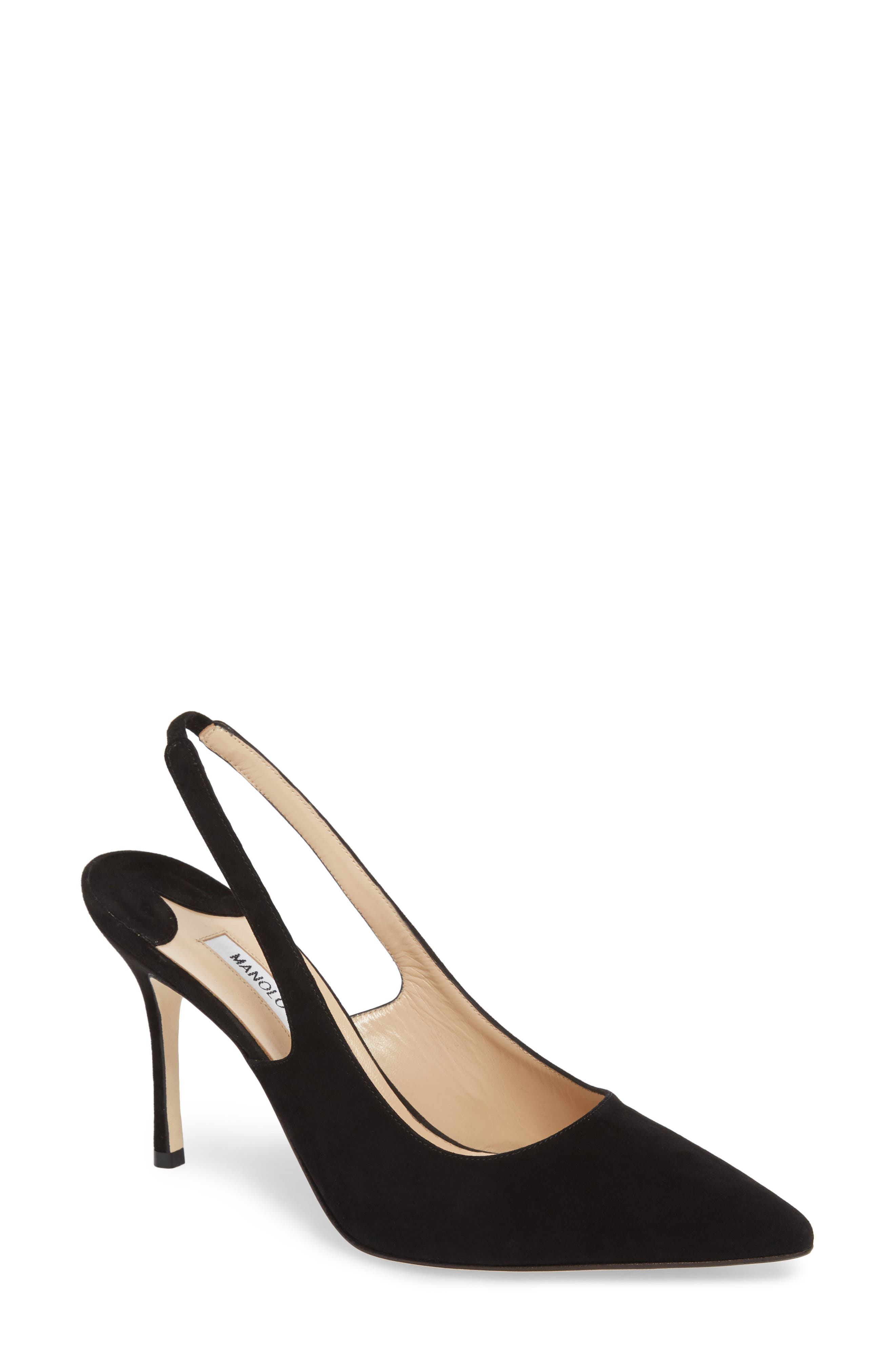 Manolo Blahnik Allura Slingback Pointed Toe Pump, Main, color, 