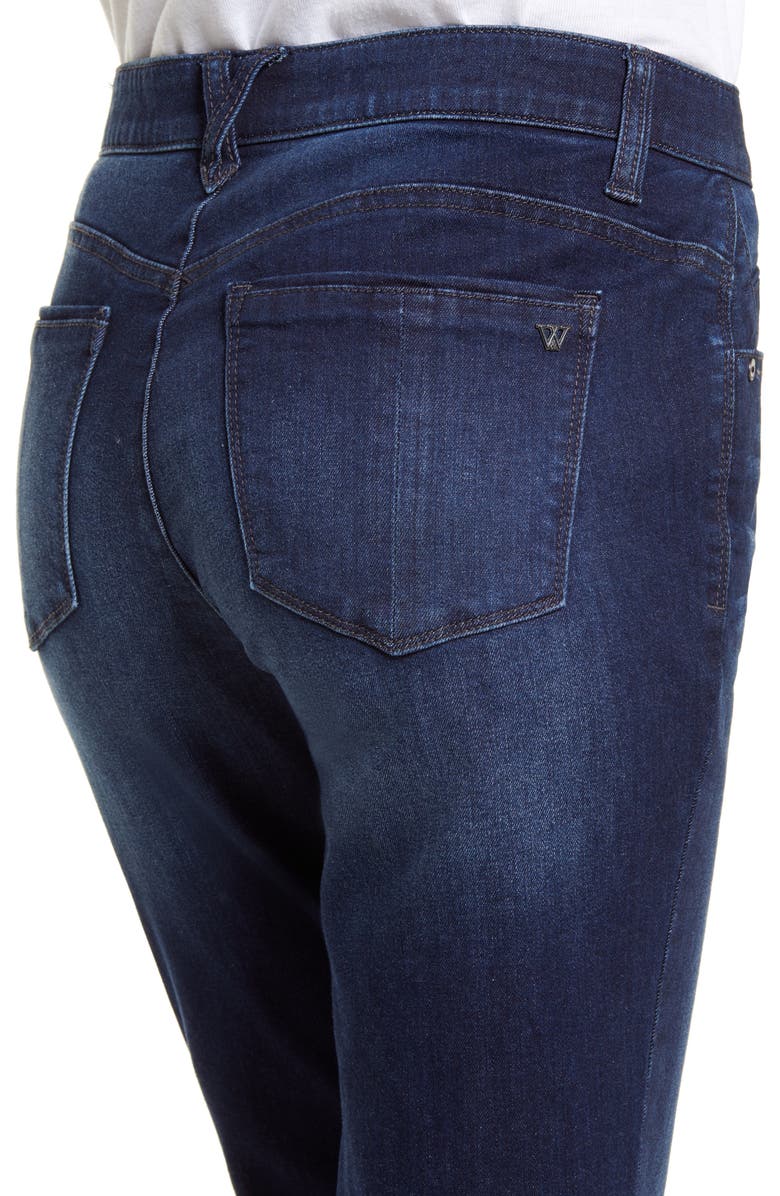 Wit & Wisdom Ab-Solution Slim Fit Raw Hem Straight Leg Jeans, Alternate, color, 