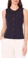 Halogen® Button-Up Vest