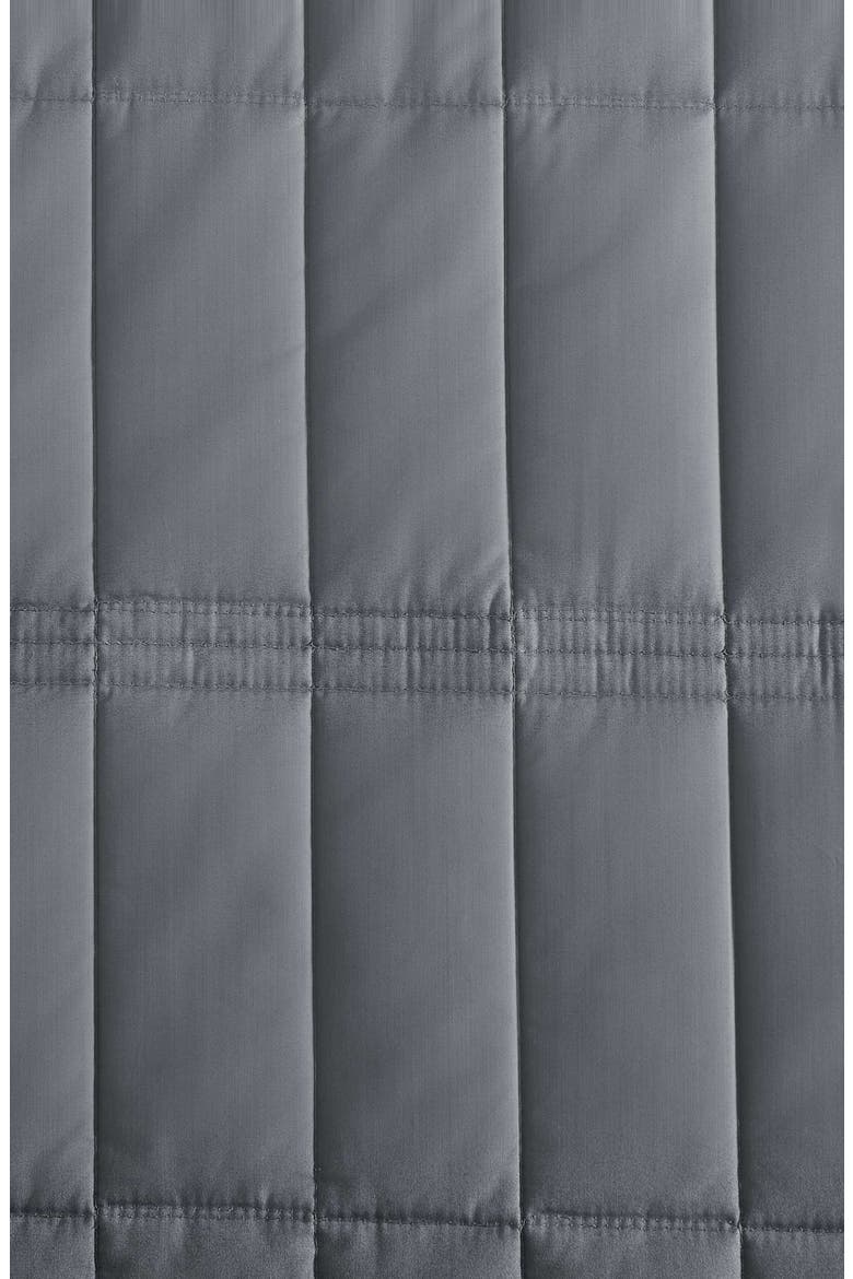 Washed Percale Quilt & Shams Set, Alternate, color, DARK GREY