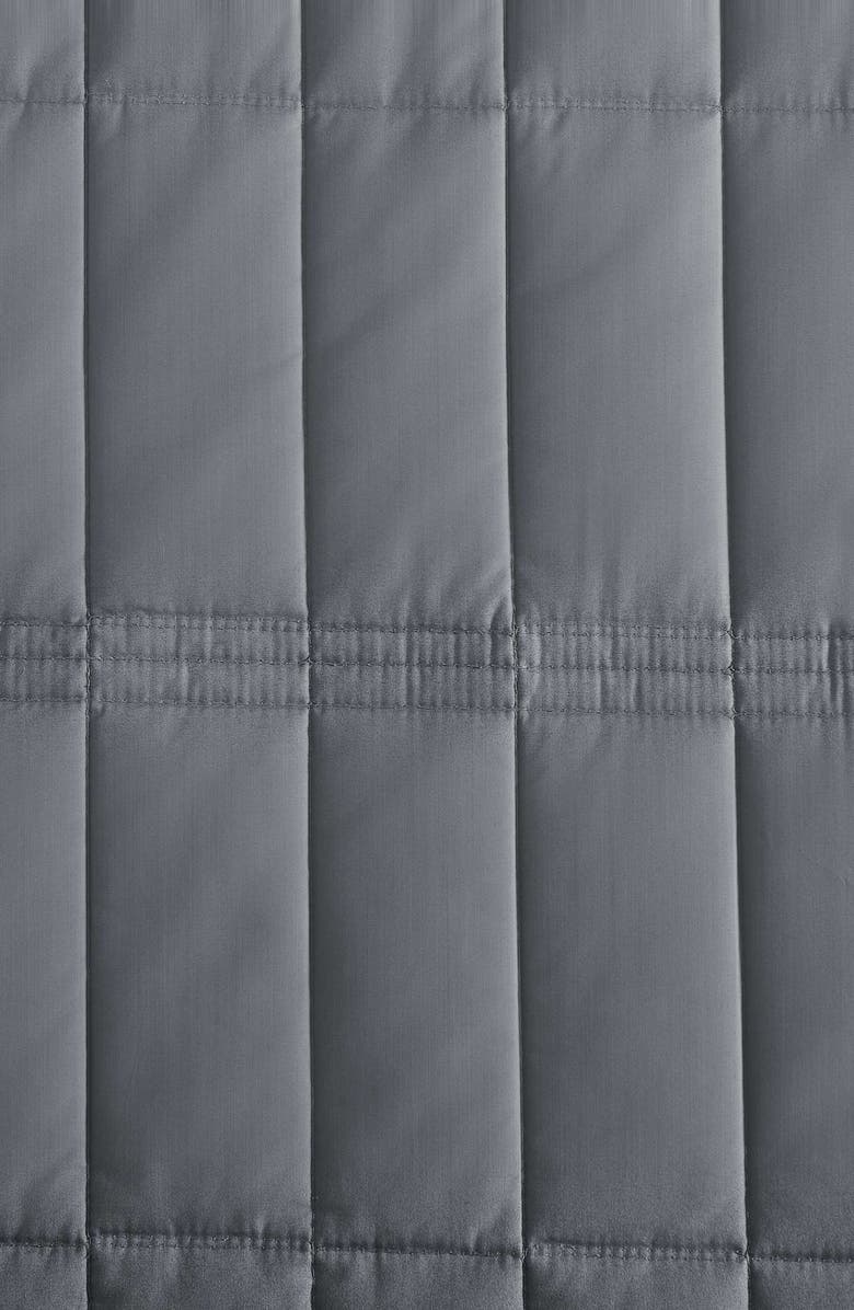 Calvin Klein Washed Percale Quilt & Shams Set, Alternate, color, Dark Grey