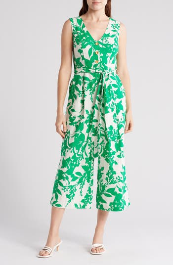 Sleeveless Jumpsuit Eliza J Jumpsuit Nordstrom Rack Crop Tie Waist