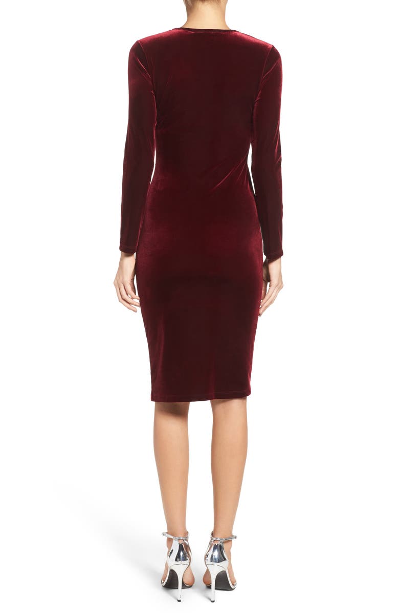 Fraiche by J Velvet Body-Con Dress, Alternate, color,