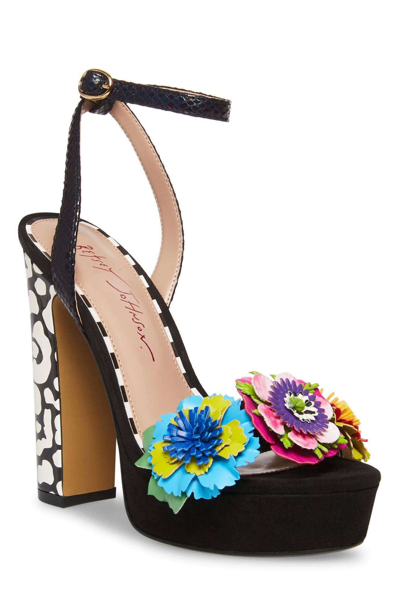 Betsey Johnson Milana Platform Ankle Strap Sandal, Main, color, 