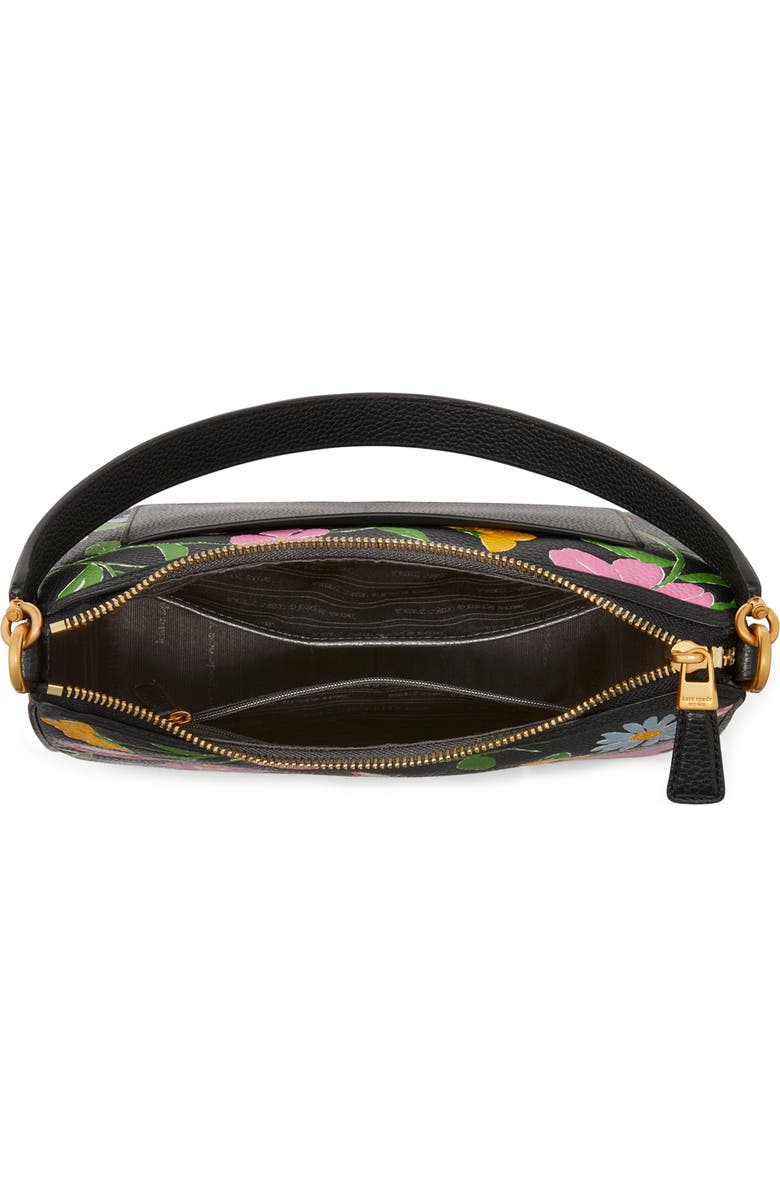 Kate Spade New York sam floral embossed pebble leather shoulder bag, Alternate, color,