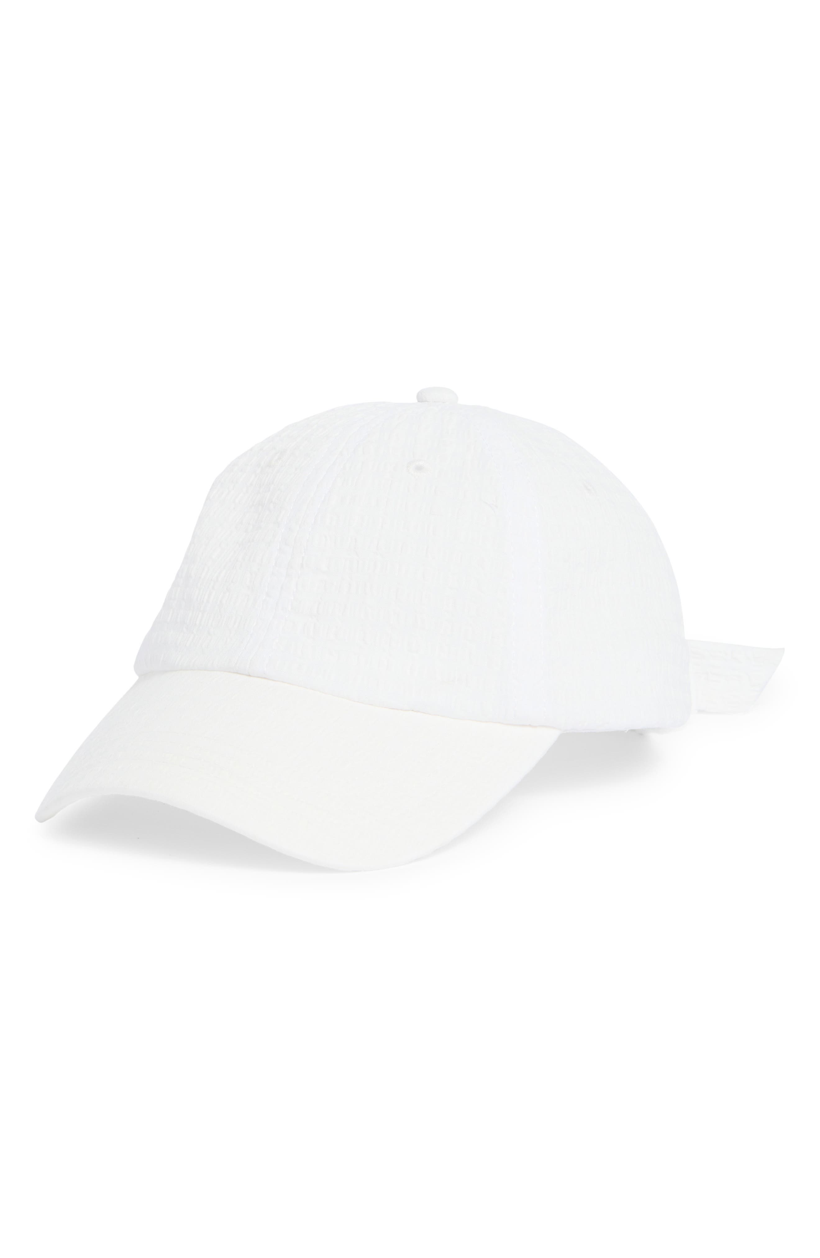 NORDSTROM RACK Seersucker Baseball Cap