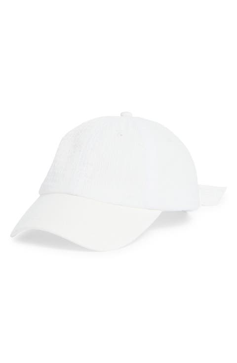 Seersucker Baseball Cap