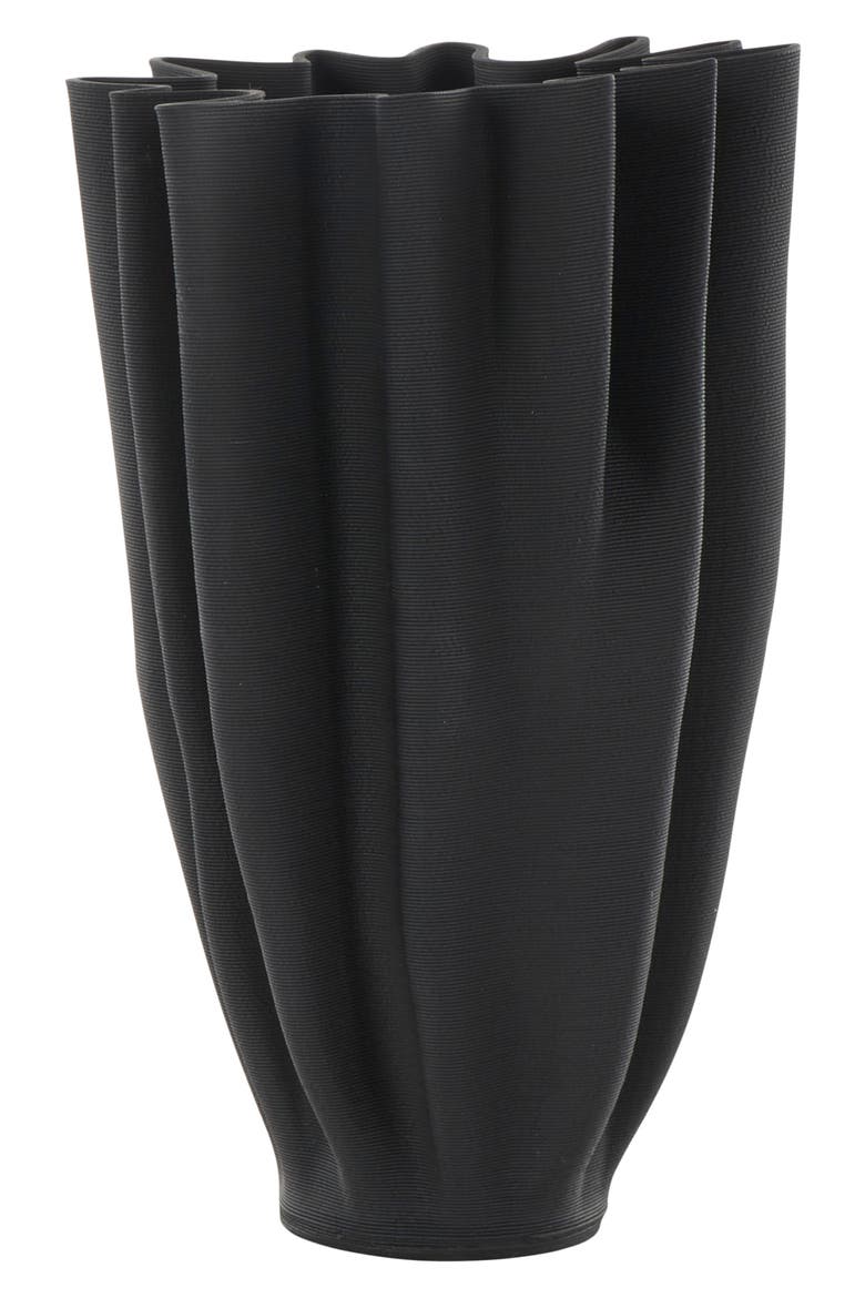 Ceramic Vase, Alternate, color, BLACK