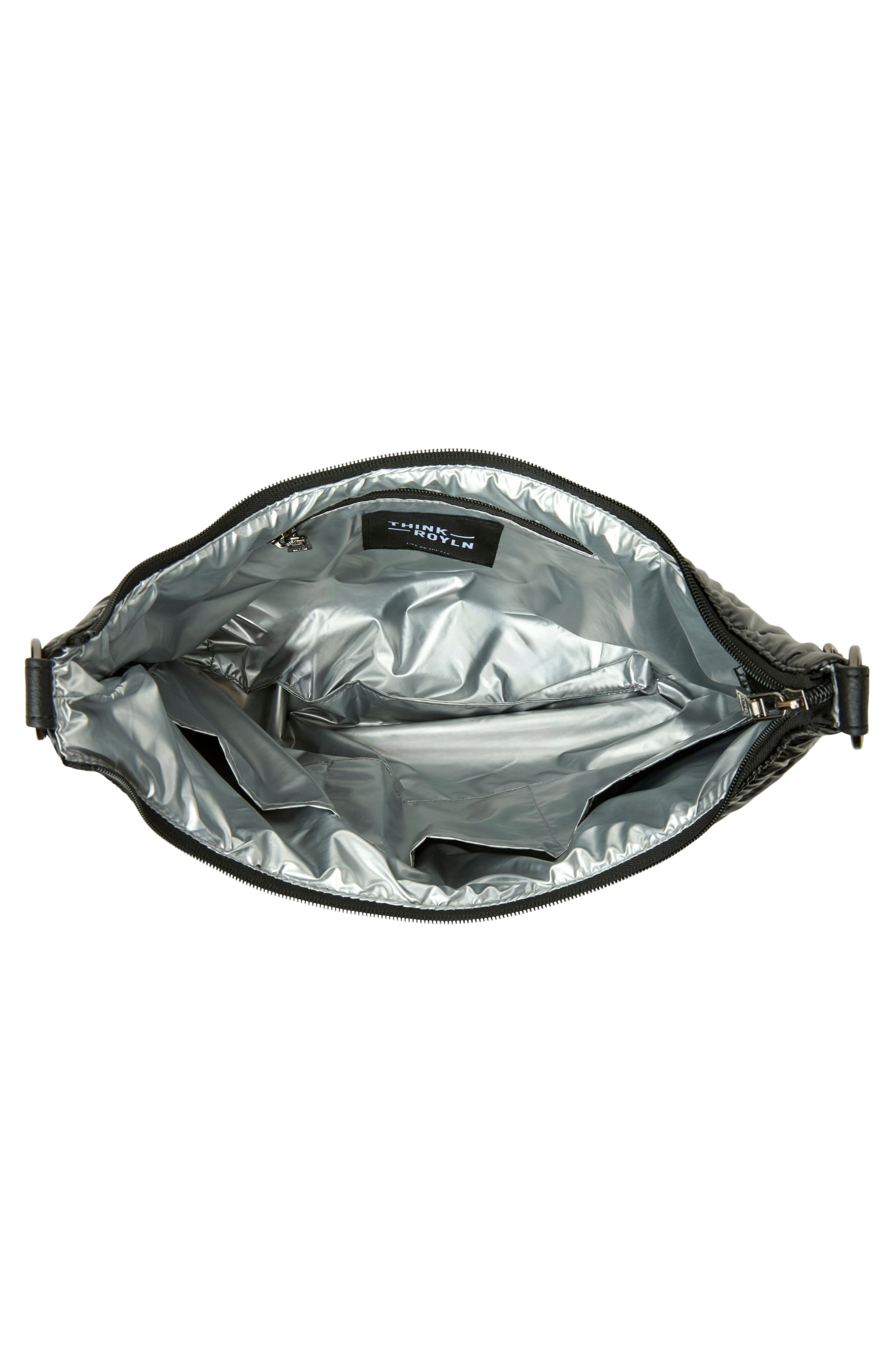 Icon Quilted Hobo Bag, Alternate, color, PEARL BLACK