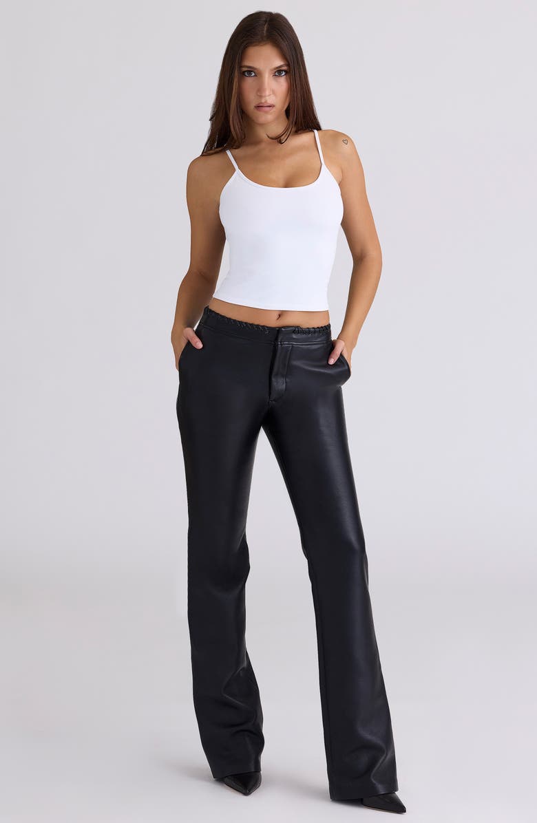 HOUSE OF CB Adara Faux Leather Pants, Alternate, color, Black