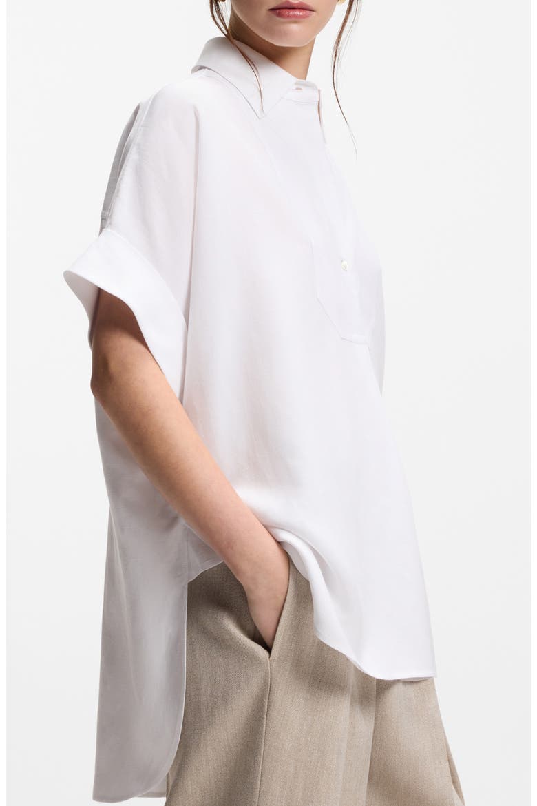 Baxana Oversize Shirt, Alternate, color, BRIGHT WHITE