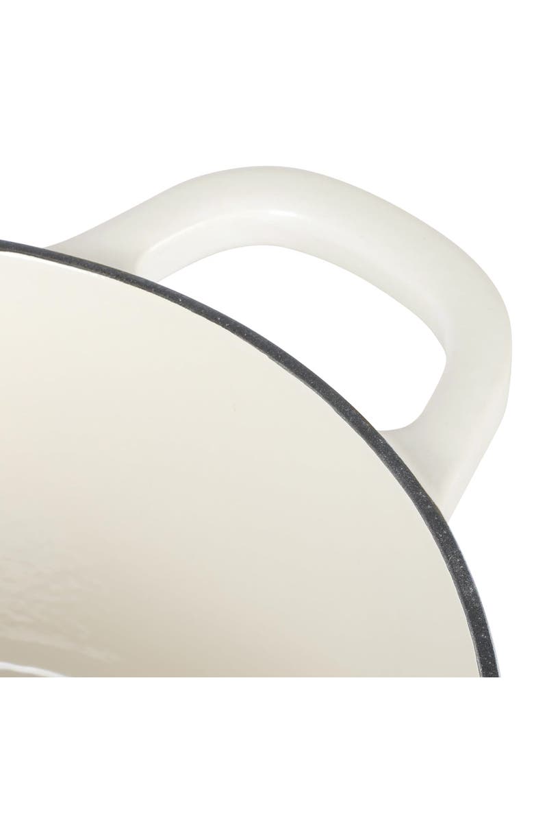 Crockpot 7 Quart Oval Enameled Cast Iron Dutch Oven, Alternate, color, White