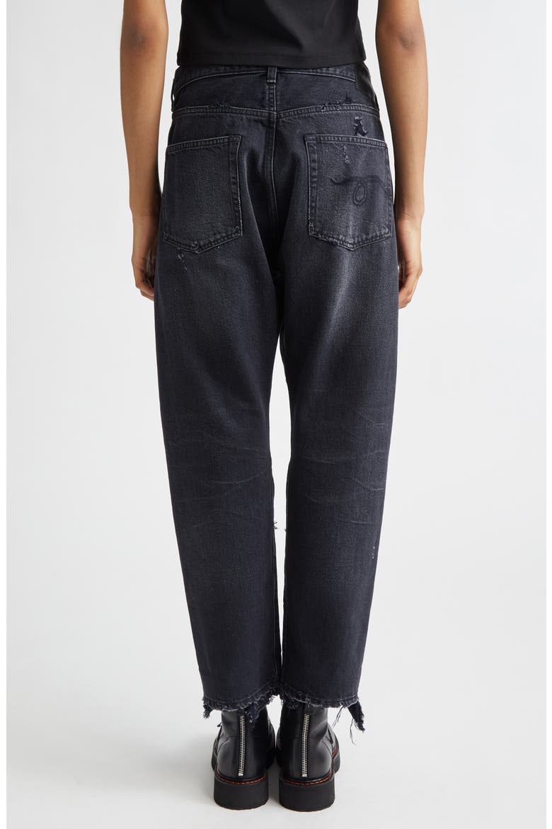 Crossover Ripped Ankle Jeans, Alternate, color, JAKE BLACK