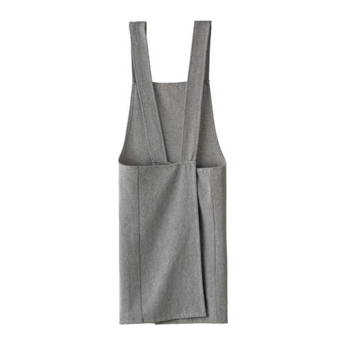 Olive And Linen Olive & Linen Crossback Apron In Gray