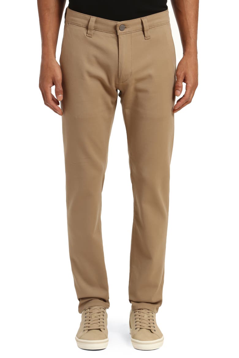 Verona Slim Fit Straight Leg Chino Pants, Main, color, KHAKI