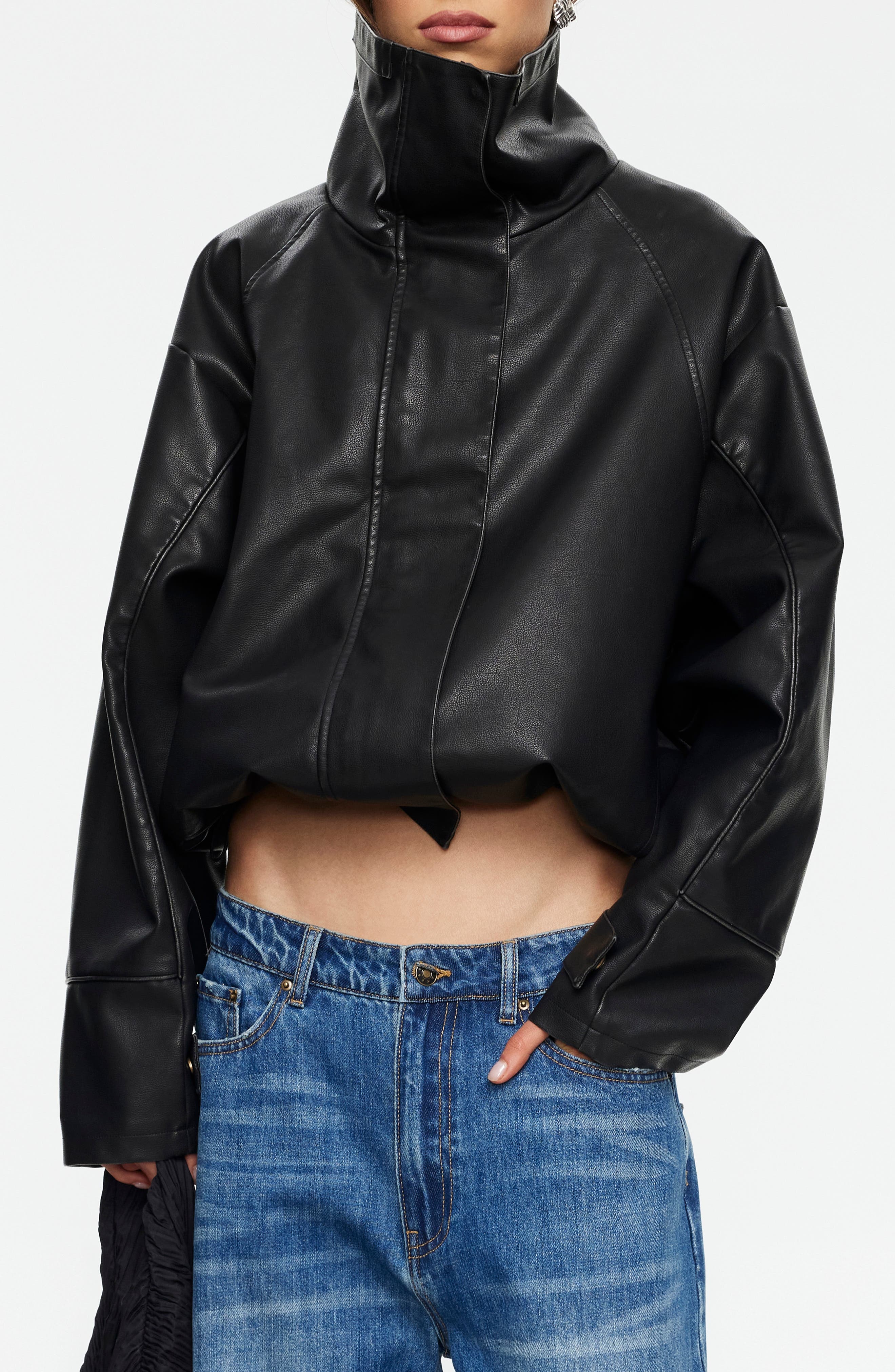 Shoreline Faux Leather Jacket