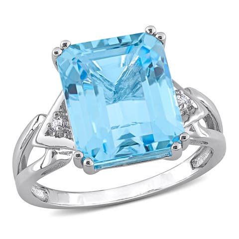 Gemstones & White Topaz Cocktail Ring