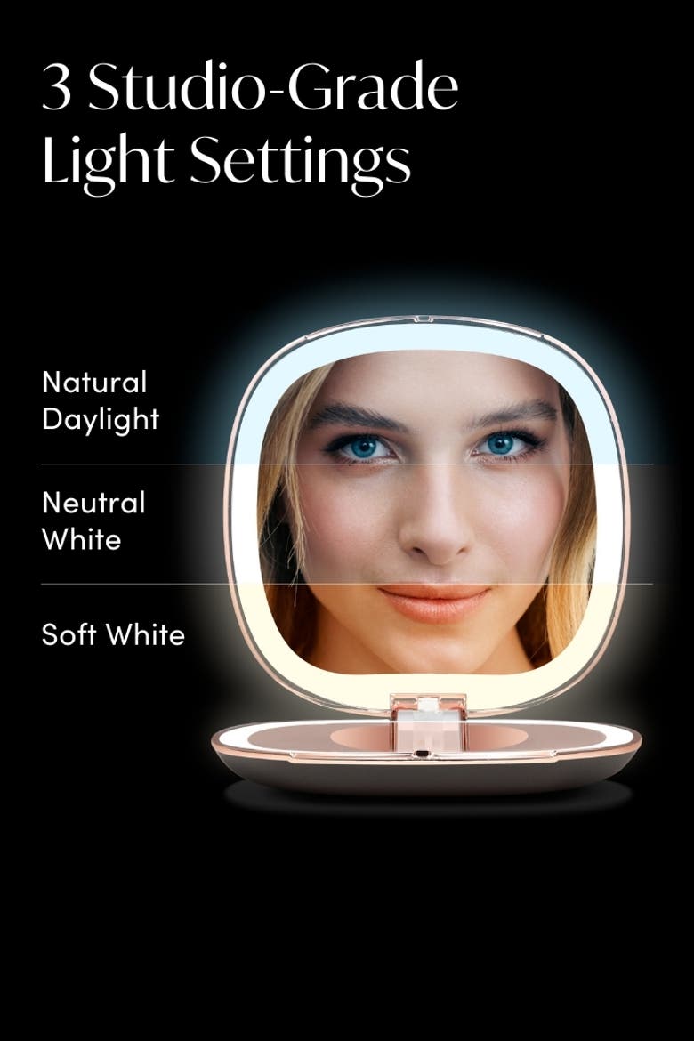 Mila 2 LED Compact Mirror, Alternate, color, Midnight Majesty