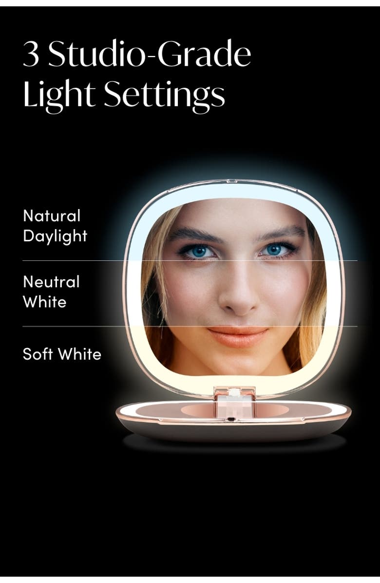 FANCII Mila 2 LED Compact Mirror, Alternate, color, Midnight Majesty