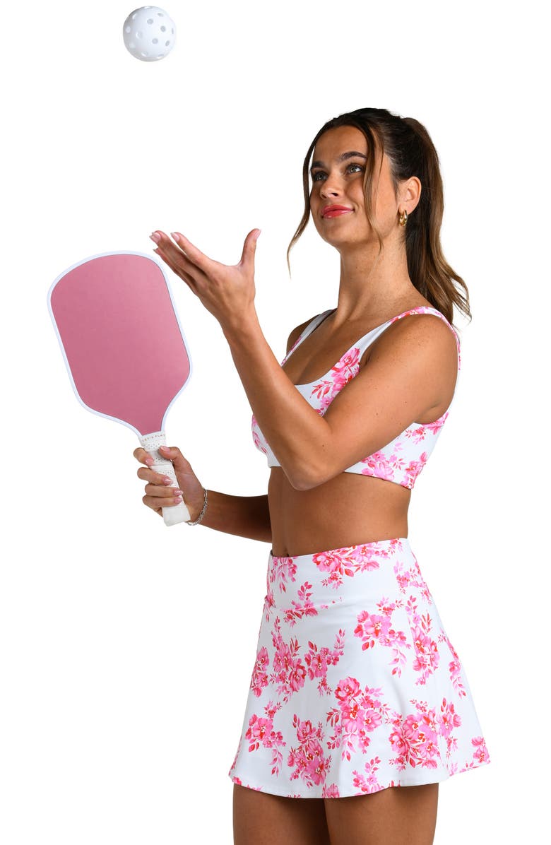 La Blanca Rally Rose Active Skort, Alternate, color, White