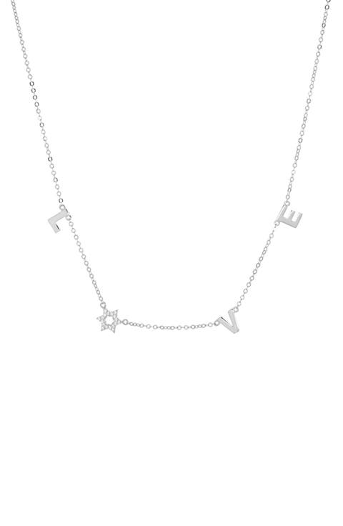 Star of David Love Necklace