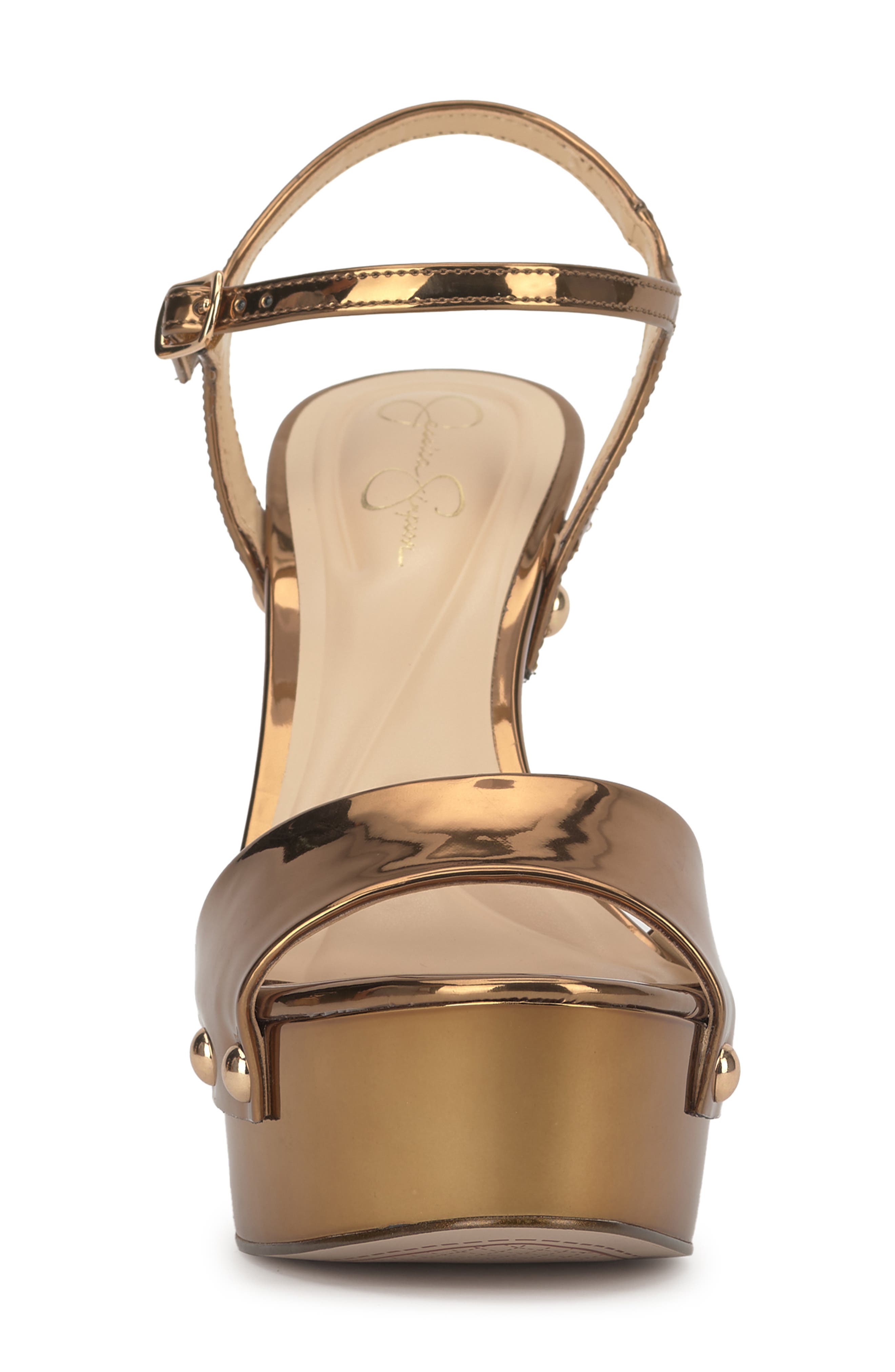 Jessica Simpson Calenta-O Platform Sandal, Alternate, color, Bronze