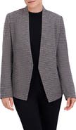 Ookie & Lala Houndstooth Open Front Blazer