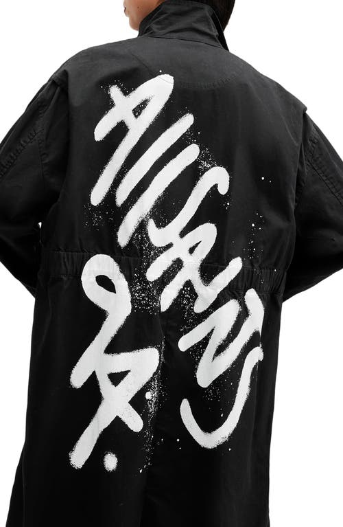 Allsaints Milla Parka In Black