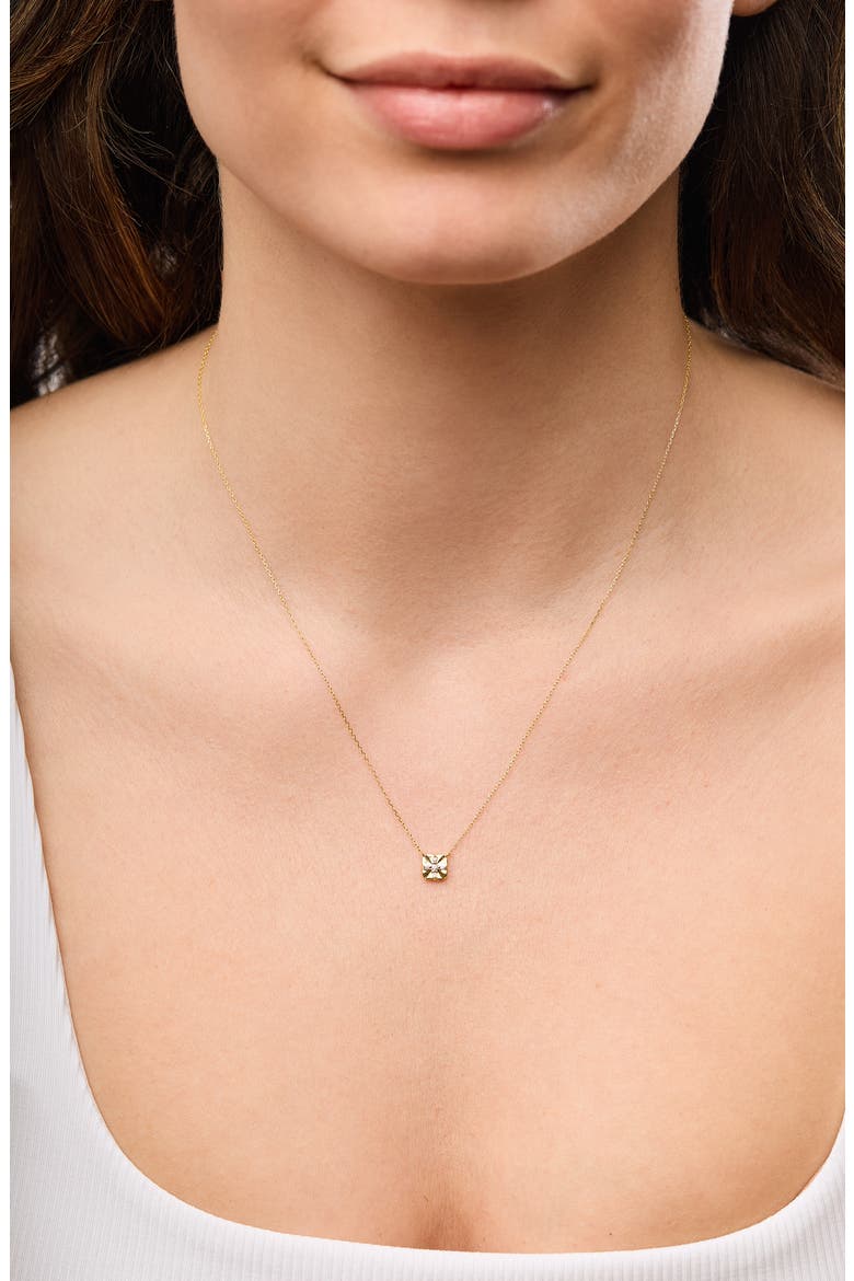Icon Diamond Pendant Necklace, Alternate, color, 18K YELLOW GOLD