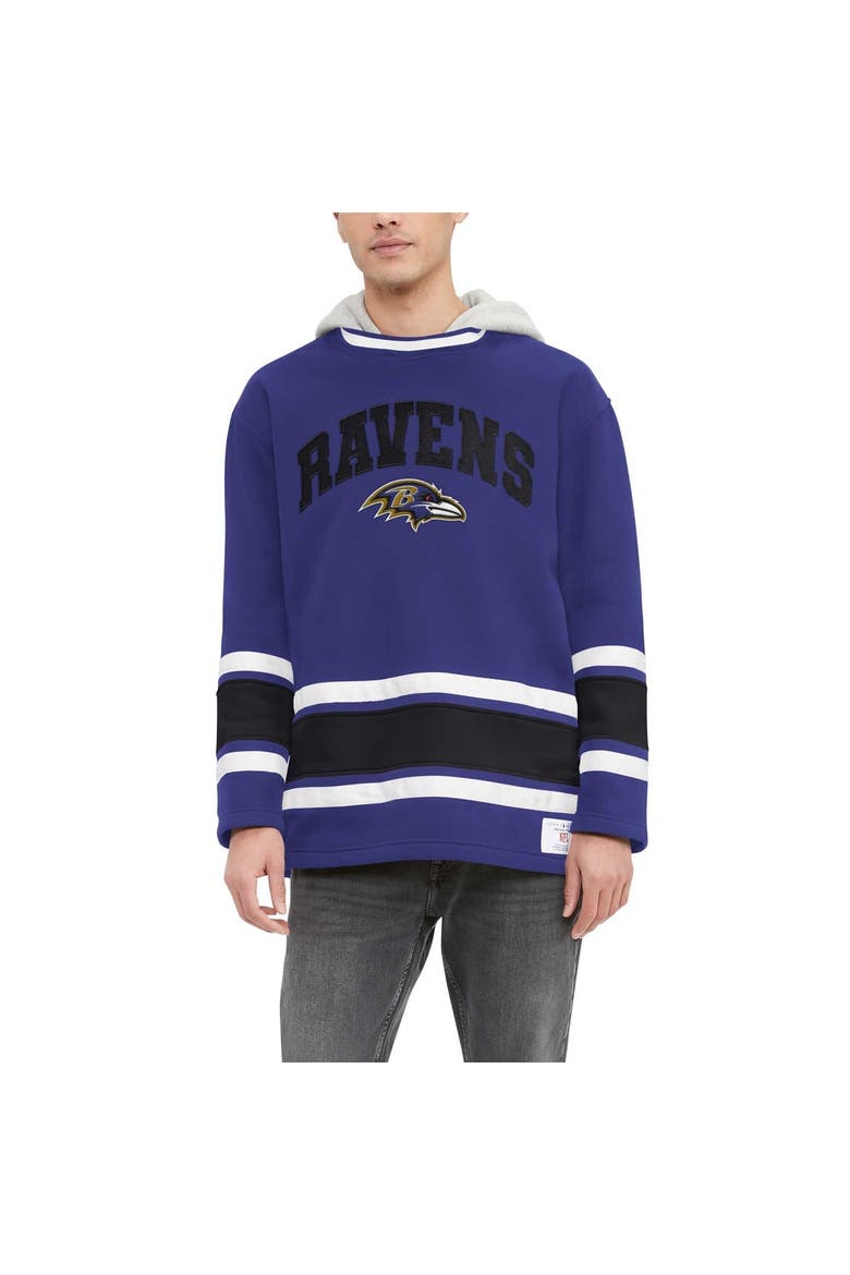 Men's Tommy Hilfiger Purple Baltimore Ravens Ivan Fashion Pullover Hoodie, Main, color, Purple