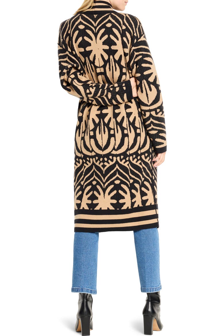 Reversible Longline Knit Jacket, Alternate, color, NEUTRAL MULTI