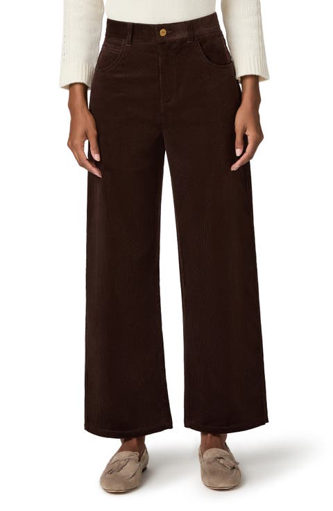Arellia High Waist Corduroy Ankle Barrel Pants