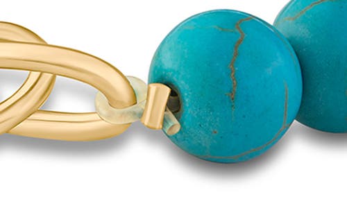 Jardin Synthetic Turquoise Stretch Bracelet In Turquoise