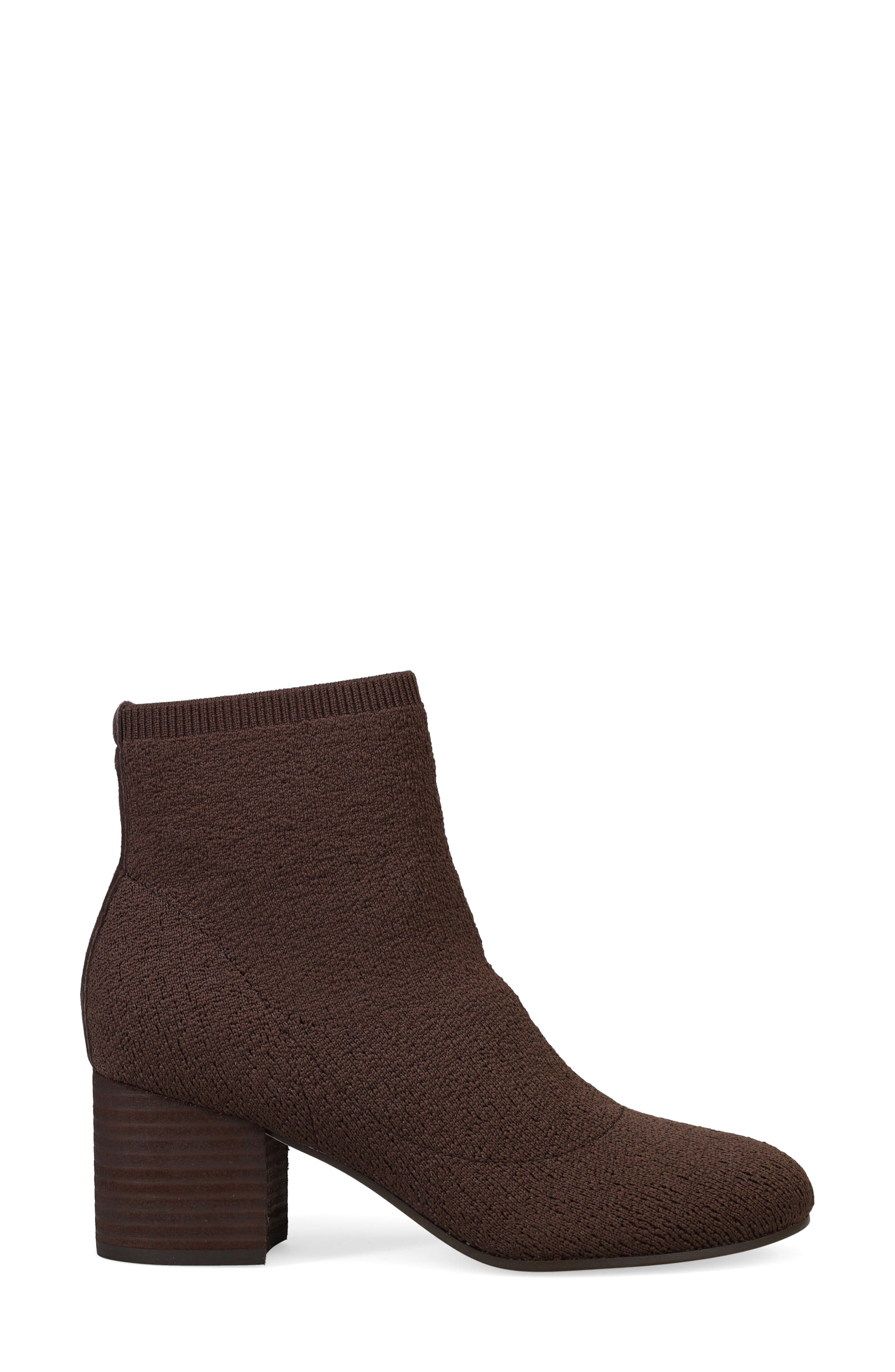 Oriel Recycled Polyester Knit Bootie, Alternate, color, CHOCOLATE