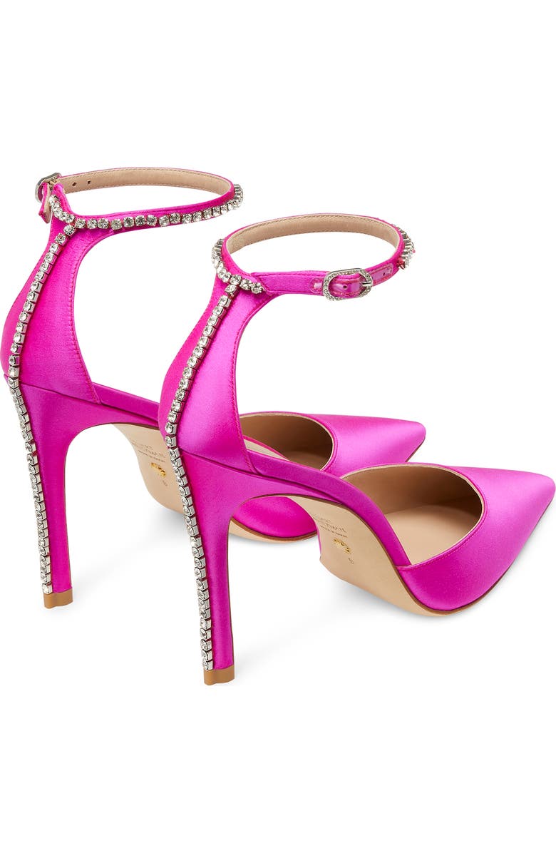 Stuart Weitzman Stuart Glam100 Pointed Toe Ankle Strap Pump, Alternate, color,