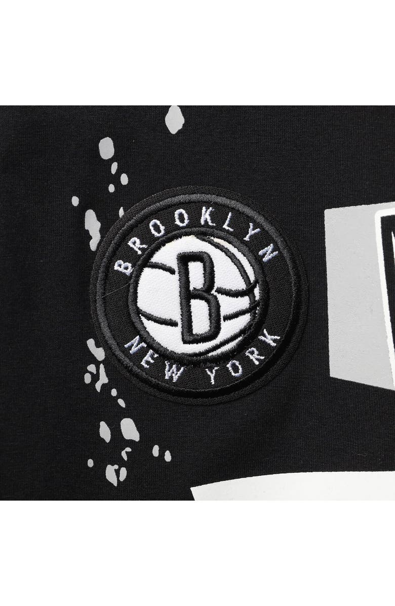 FISLL Men's FISLL Black Brooklyn Nets Confetti T-Shirt, Alternate, color, Black