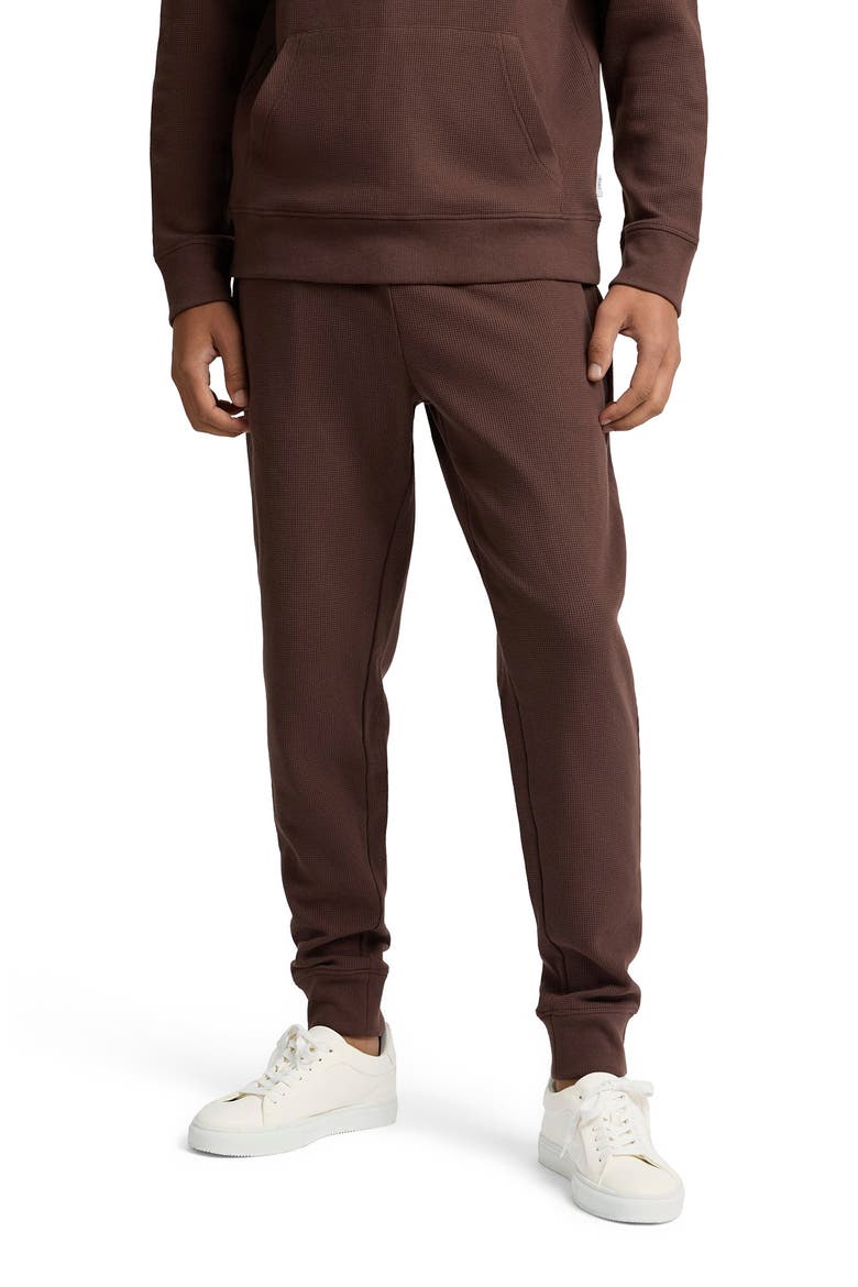 Heavyweight Cotton Waffle Jogger, Alternate, color, JAVA