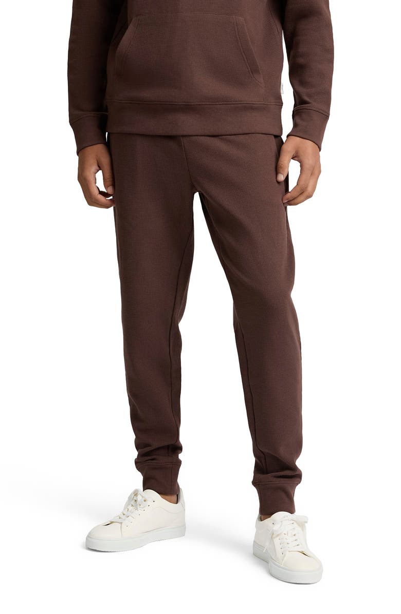 Onia Heavyweight Cotton Waffle Jogger, Alternate, color, Java